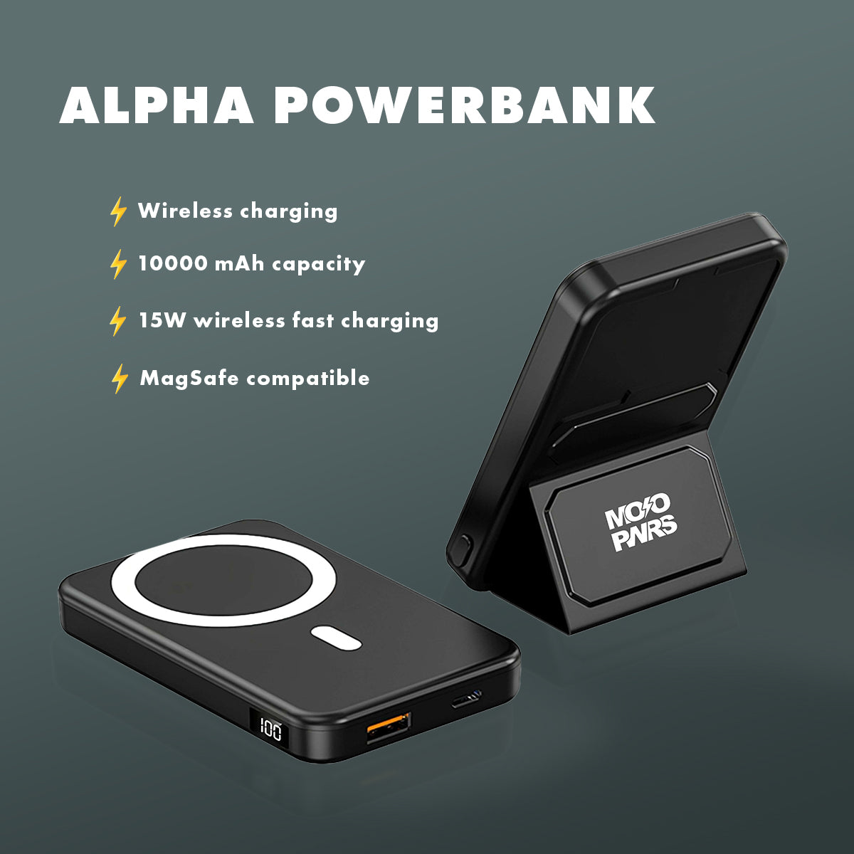 MOJOPWRS Wireless Powerbank 10000 mAh