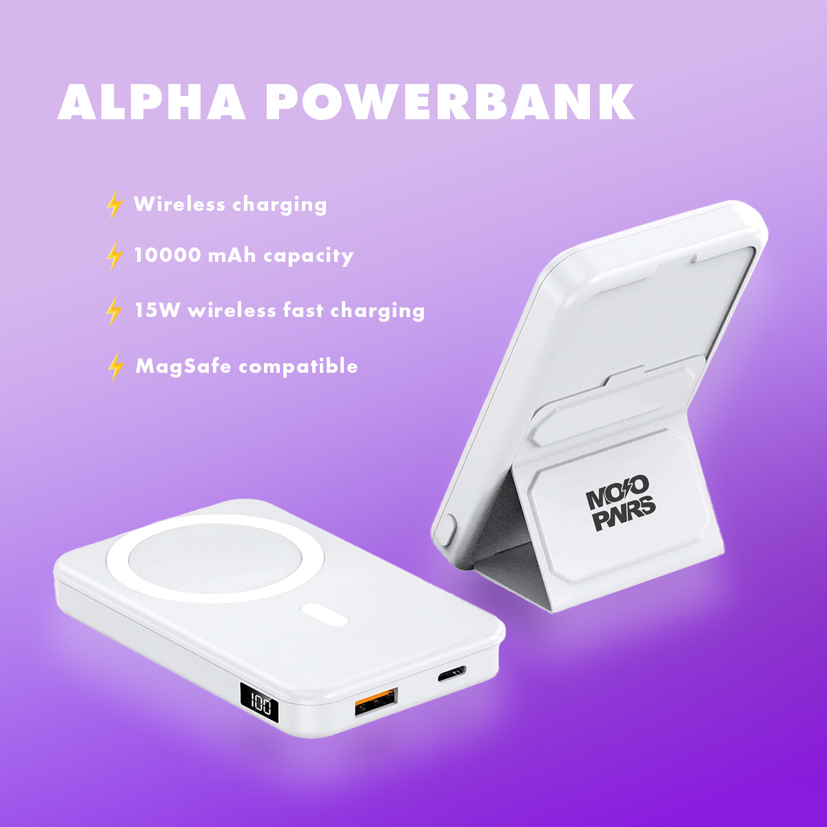 MOJOPWRS Wireless Powerbank 10000 mAh