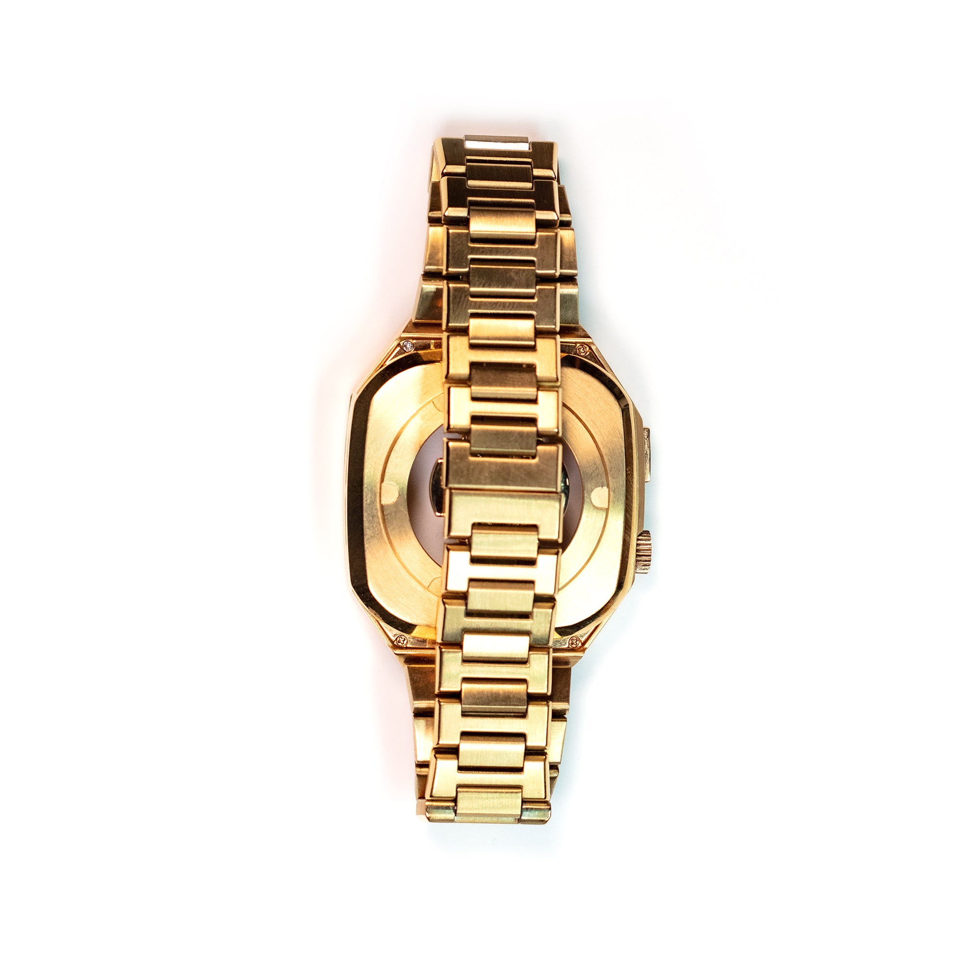 smålyg Stainless Steel Case with 18K Gold "Golden Success" for Apple Watch Series 1-8 & SE 44mm