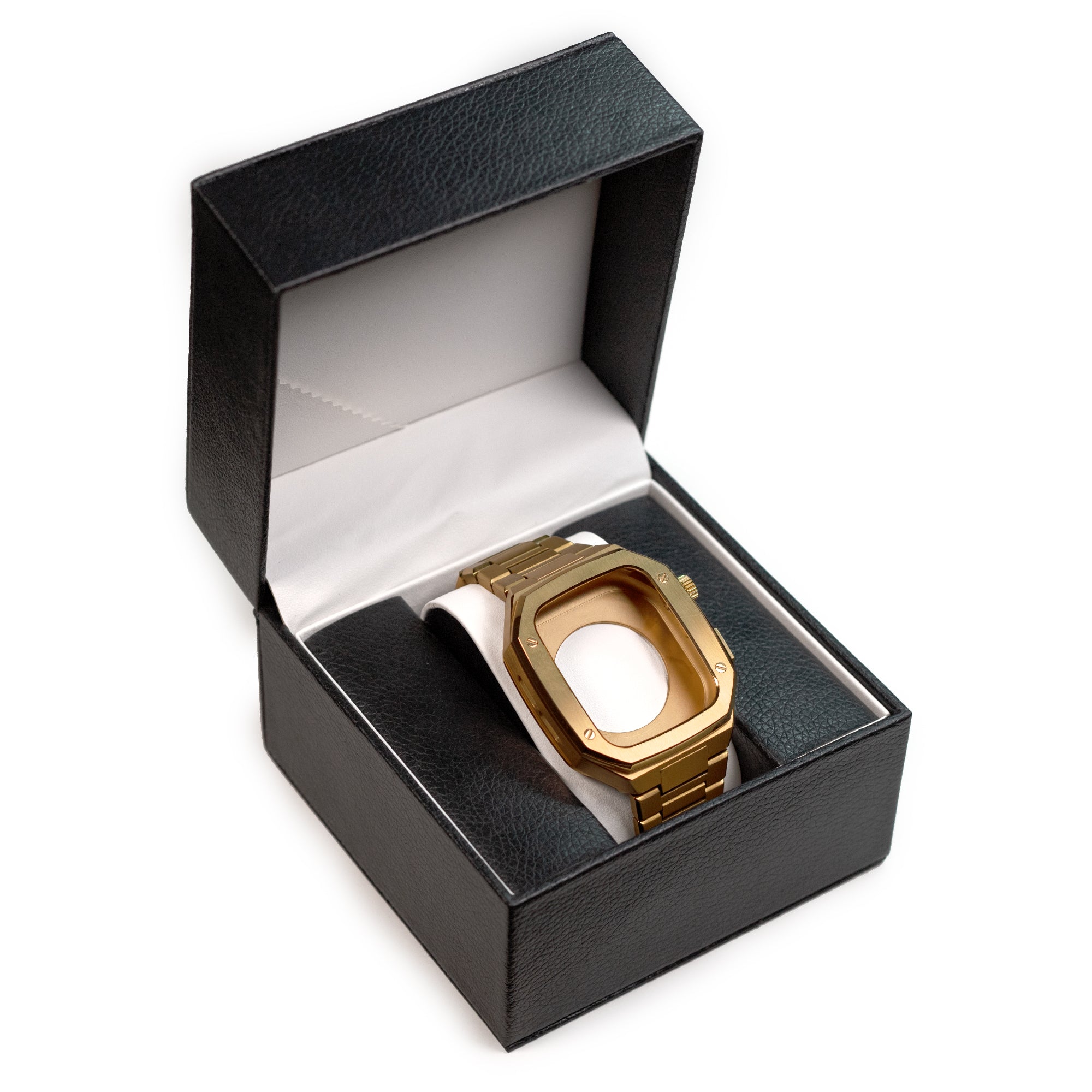 smålyg Stainless Steel Case with 18K Gold "Golden Success" for Apple Watch Series 1-8 & SE 44mm